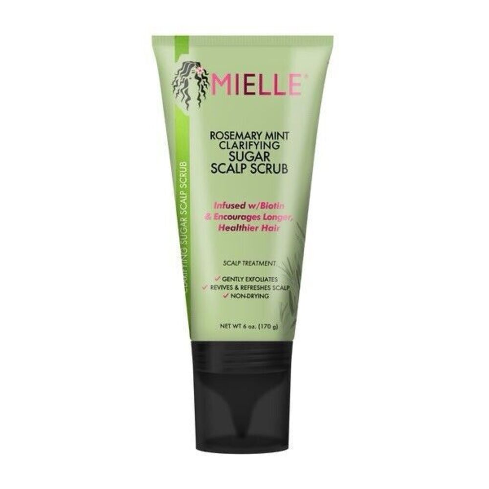 Mielle Organics Rosemary Mint Pre-Shampoo Clarifying Sugar Hair Scalp Scrub, 6oz